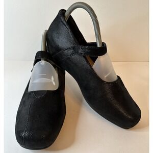 Ziera Shoes Womens 40 US 9.5 Casual Mary Jane Flats Black Leather. Body Balance.